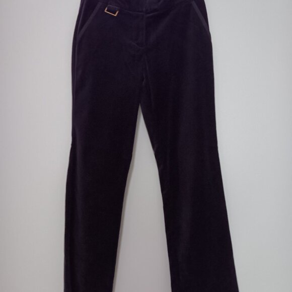 Tommy Hilfiger velour pant in eggplant - sz 2 - Picture 1 of 4